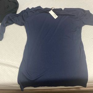 Navy blue long sleeve tunic